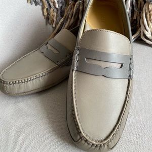 Cole Haan Leather Driving Moccasins Grey 10M EUC